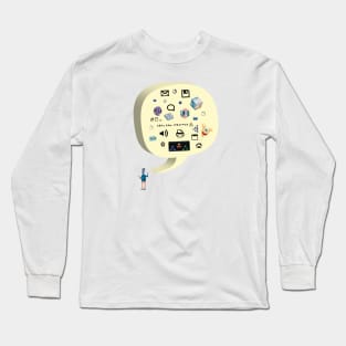 save the internet, the internet is broken/dying Long Sleeve T-Shirt